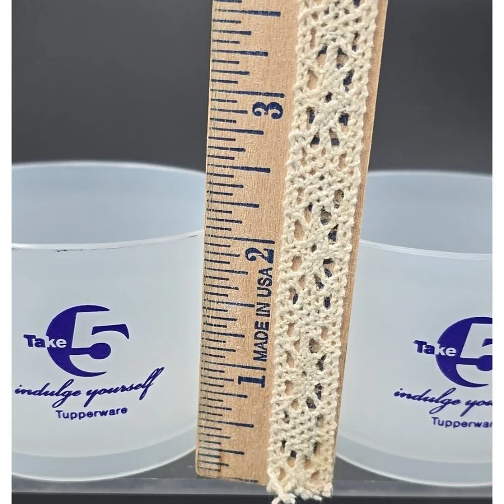 Lot of 3 Tupperware Take 5 Snack Cups Midgets Sheer #1229 Purple Seals New